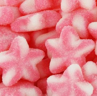 Picture of PINK TWIST STARS PER 100G